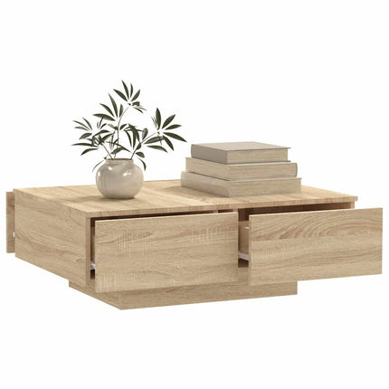 Soffbord sonoma-ek 90x60x31 cm konstruerat trä