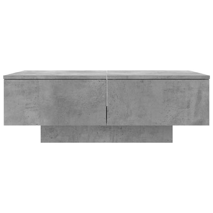Soffbord betonggrå 90x60x31 cm konstruerat trä