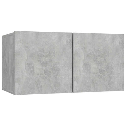 Väggmonterat TV-skåp betonggrå 60x30x30 cm