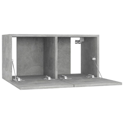 Väggmonterat TV-skåp betonggrå 60x30x30 cm