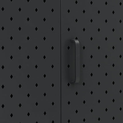 Skänk svart 105x35x75 cm stål