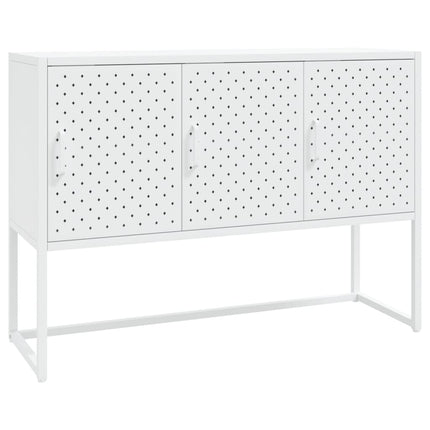 Skänk vit 105x35x75 cm stål