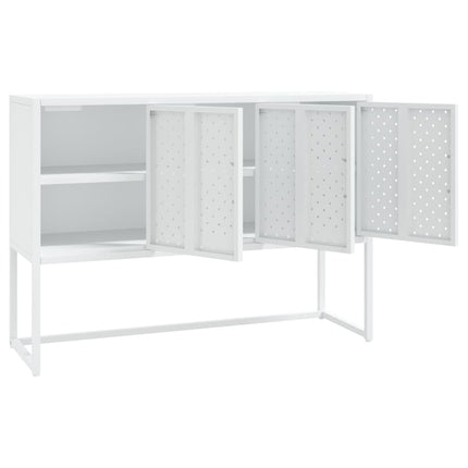 Skänk vit 105x35x75 cm stål