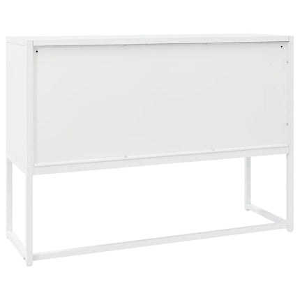 Skänk vit 105x35x75 cm stål