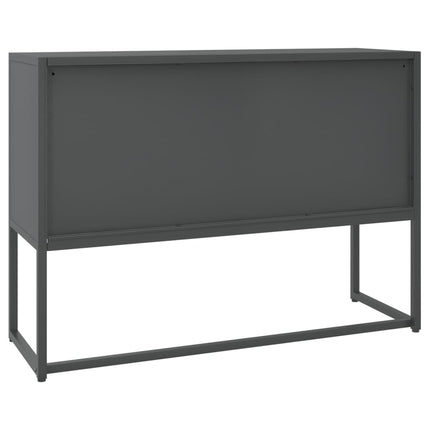 Skänk antracit 105x35x75 cm stål