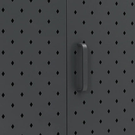 Skänk antracit 105x35x75 cm stål