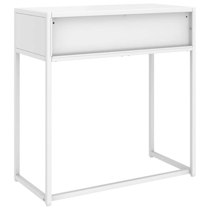 Konsolbord vit 72x35x75 cm stål