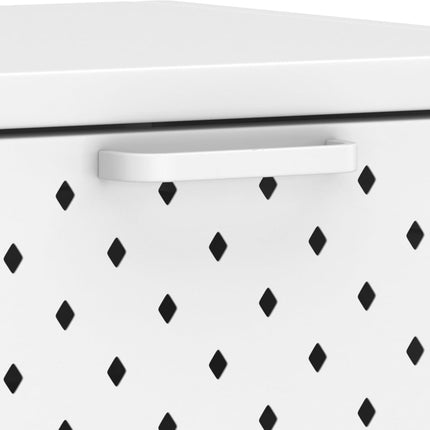 Konsolbord vit 72x35x75 cm stål