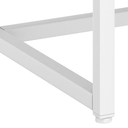 Konsolbord vit 72x35x75 cm stål
