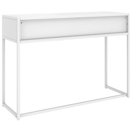 Konsolbord vit 106x35x75 cm stål