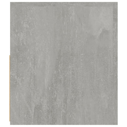 Sängbord 2 st med LED-belysning Betonggrå 60x35x40 cm