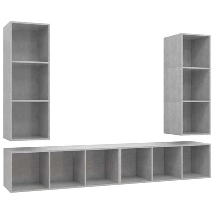 | Vägg TV Skåp | Väggmonterad 4 pcs 37 x 37 x 107.5 cm