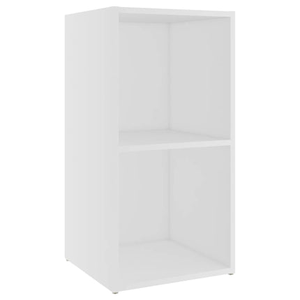 TV-skåp 2 delar vit 72x35x36,5 cm konstruerat trä
