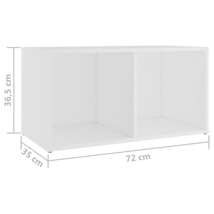 TV-skåp 2 delar vit 72x35x36,5 cm konstruerat trä