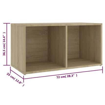 TV-skåp 2 st sonoma-ek 72x35x36,5 cm konstruerat trä