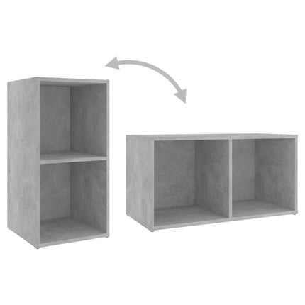 TV-skåp 2 st betonggrå 72x35x36,5 cm konstruerat trä