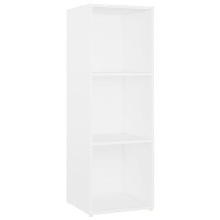 TV-skåp 2 st vit 107x35x37 cm konstruerat trä