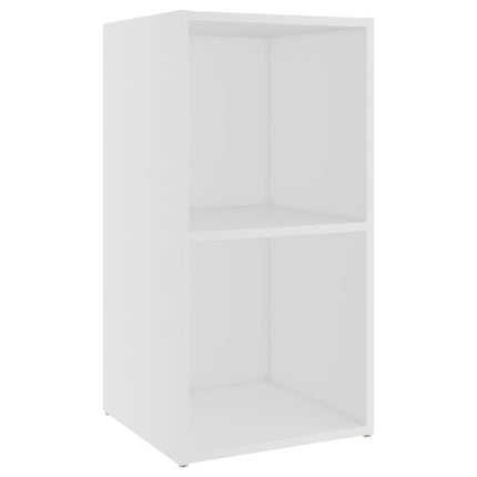 TV-skåp 2 delar vit 72x35x36,5 cm konstruerat trä