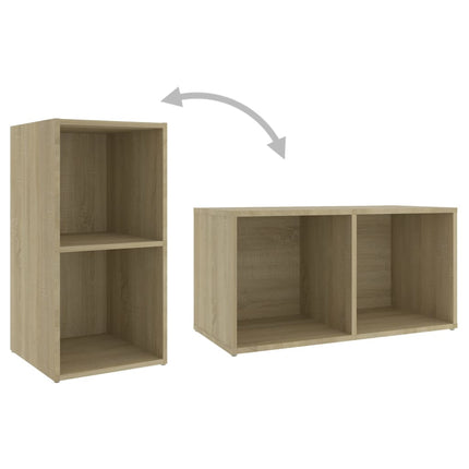 TV-skåp 4 st sonoma-ek 72x35x36,5 cm konstruerat trä