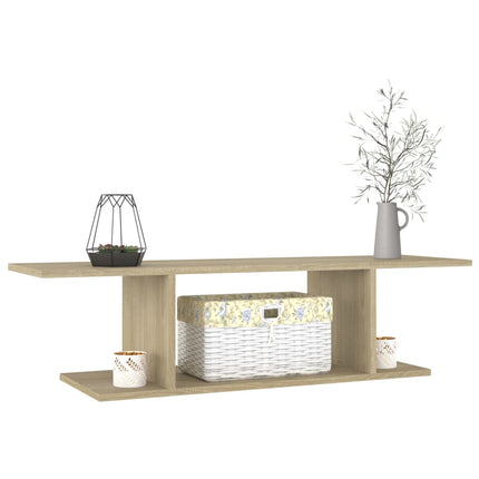 Väggmonterat tv-skåp sonoma-ek 103x30x26,5 cm