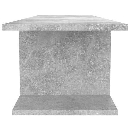 Väggmonterat tv-skåp betonggrå 103x30x26,5 cm