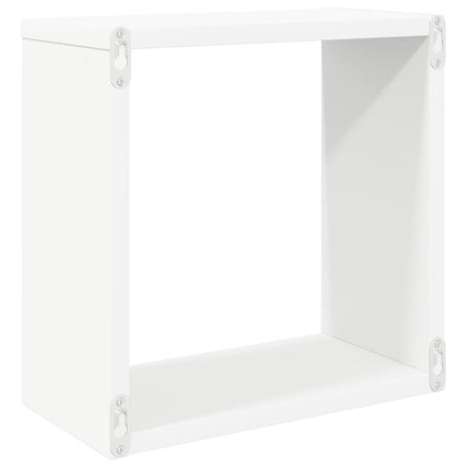 Vägghylla kubformad 4 st vit 30x15x30