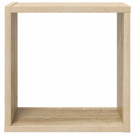 Vägghylla kubformad 6 st sonoma-ek 30x15x30 cm