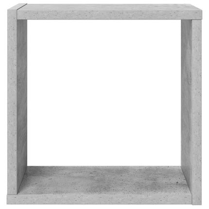 Vägghylla kubformad 4 st Betonggrå 30x15x30