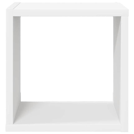 Vägghylla kubformad 2 st vit 26x15x26 cm