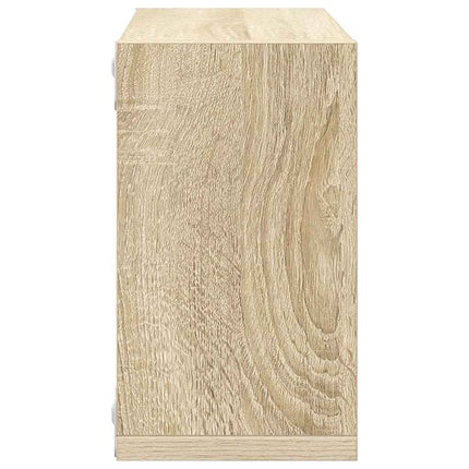Vägghylla kubformad 2 st sonoma-ek 26x15x26 cm