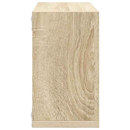 Vägghylla kubformad 4 st sonoma-ek 26x15x26 cm