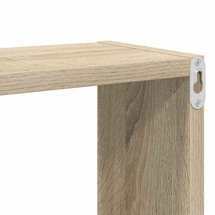 Vägghylla kubformad 6 st sonoma-ek 26x15x26 cm