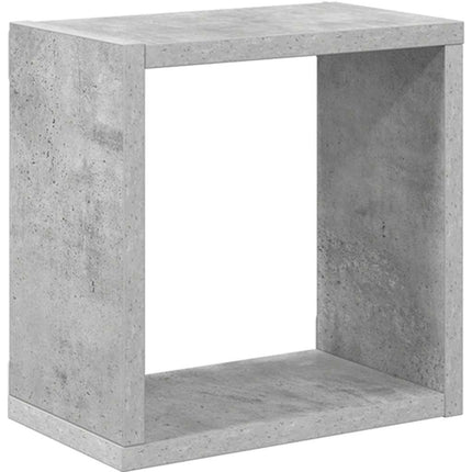 Vägghylla kubformad 4 st betonggrå 26x15x26 cm
