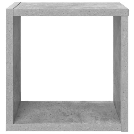Vägghylla kubformad 4 st betonggrå 26x15x26 cm