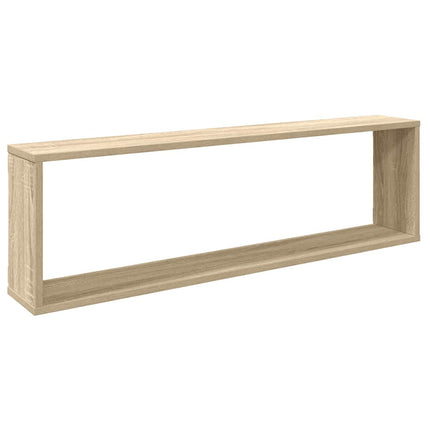 Vägghylla kubformad 4 st sonoma-ek 100x15x30 cm konstruerat trä