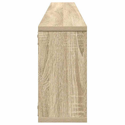 Vägghylla kubformad 4 st sonoma-ek 100x15x30 cm konstruerat trä