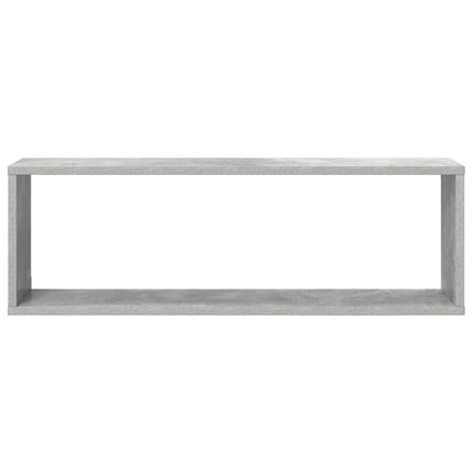 Vägghylla kubformad 2 st betonggrå 80x15x26,5cm konstruerat trä