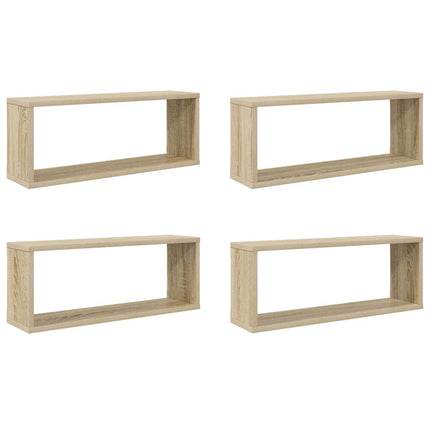 Vägghyllor 4 st sonoma-ek 60x15x23 cm konstruerat trä
