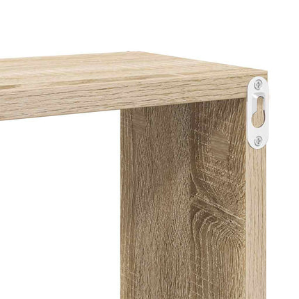 Vägghyllor 4 st sonoma-ek 60x15x23 cm konstruerat trä