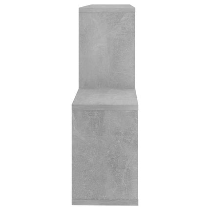 Vägghylla betonggrå 100x18x53 cm konstruerat trä