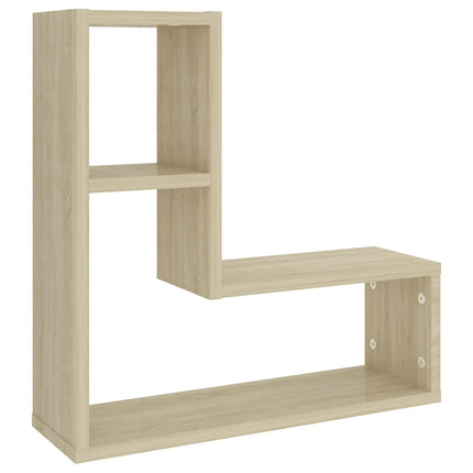 Vägghyllor 2 st sonoma-ek 50x15x50 cm konstruerat trä