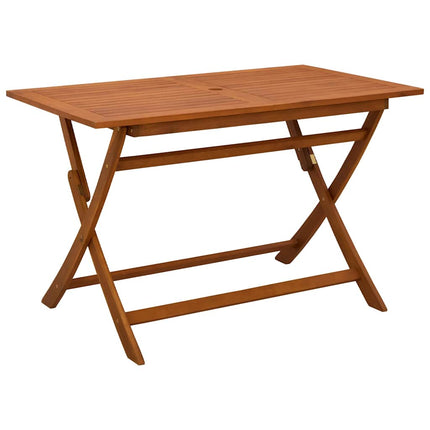 Hopfällbart trädgårdsbord 120x70x75 cm massivt eukalyptusträ
