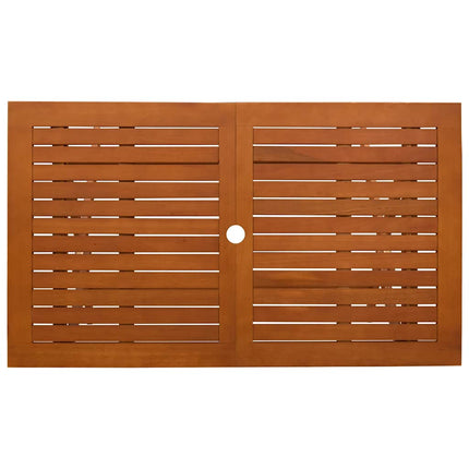 Hopfällbart trädgårdsbord 120x70x75 cm massivt eukalyptusträ