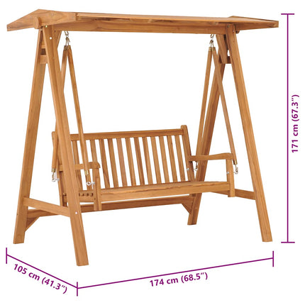 Hammock 174 cm massiv teak
