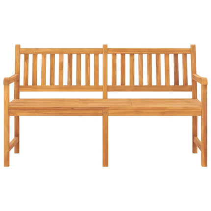 Trädgårdsbänk 3-sits med bord 150 cm massiv teak