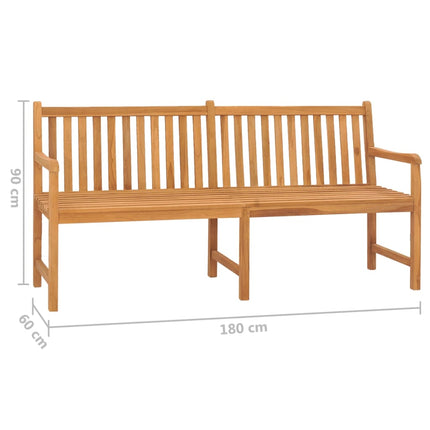 Trädgårdsbänk 180 cm massiv teak