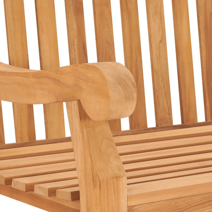 Trädgårdsbänk 114 cm massiv teak