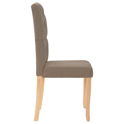 Matstolar 4 st taupe tyg