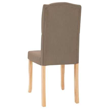 Matstolar 4 st taupe tyg