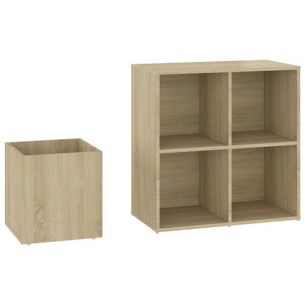Skoskåp sonoma-ek 105x35,5x70 cm konstruerat trä